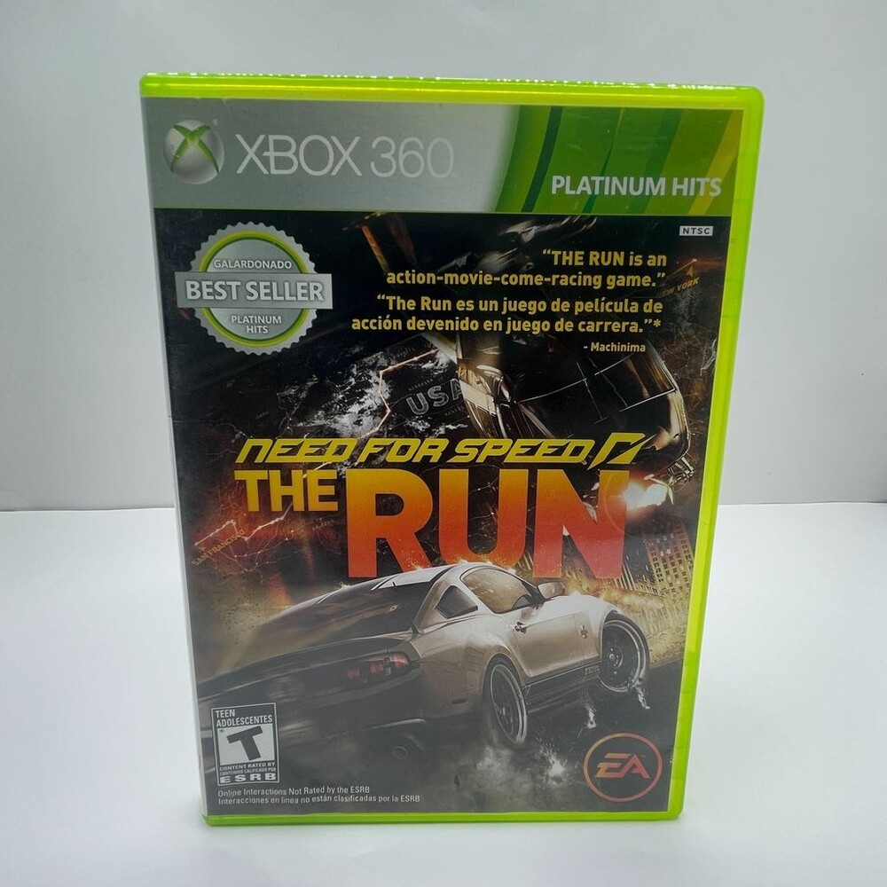 Need for Speed: The Run Platinum Hits (Xbox 360 NFS EA, 2011) No Manual